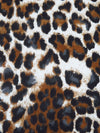 Russet/Matte Black/White/Multi 100% Cotton Animal Spot Print French Terry Knit 52W