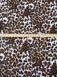 Russet/Matte Black/White/Multi 100% Cotton Animal Spot Print French Terry Knit 52W