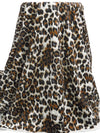Russet/Matte Black/White/Multi 100% Cotton Animal Spot Print French Terry Knit 52W