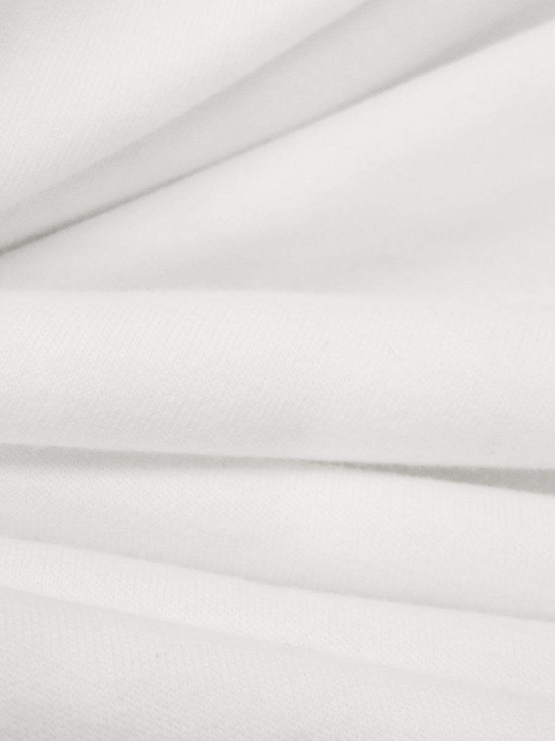 Daisy White 100% Cotton French Terry Knit 62W