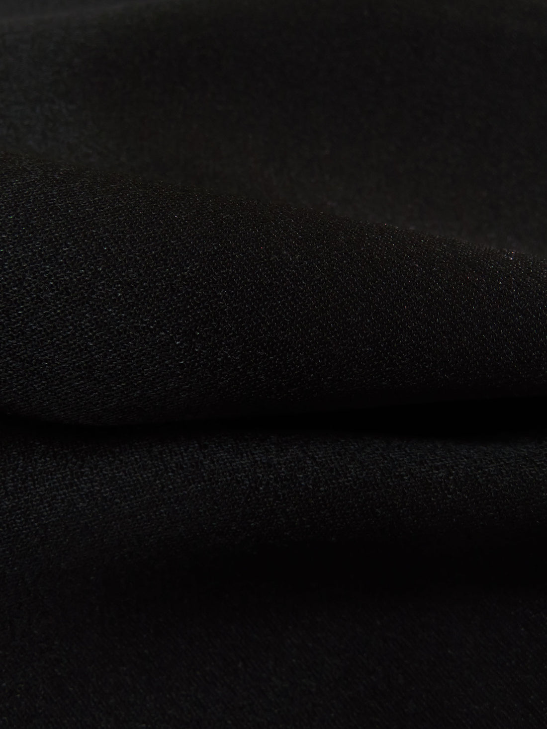 Warm Black Acetate/Rayon Crepe-Back Satin 53W