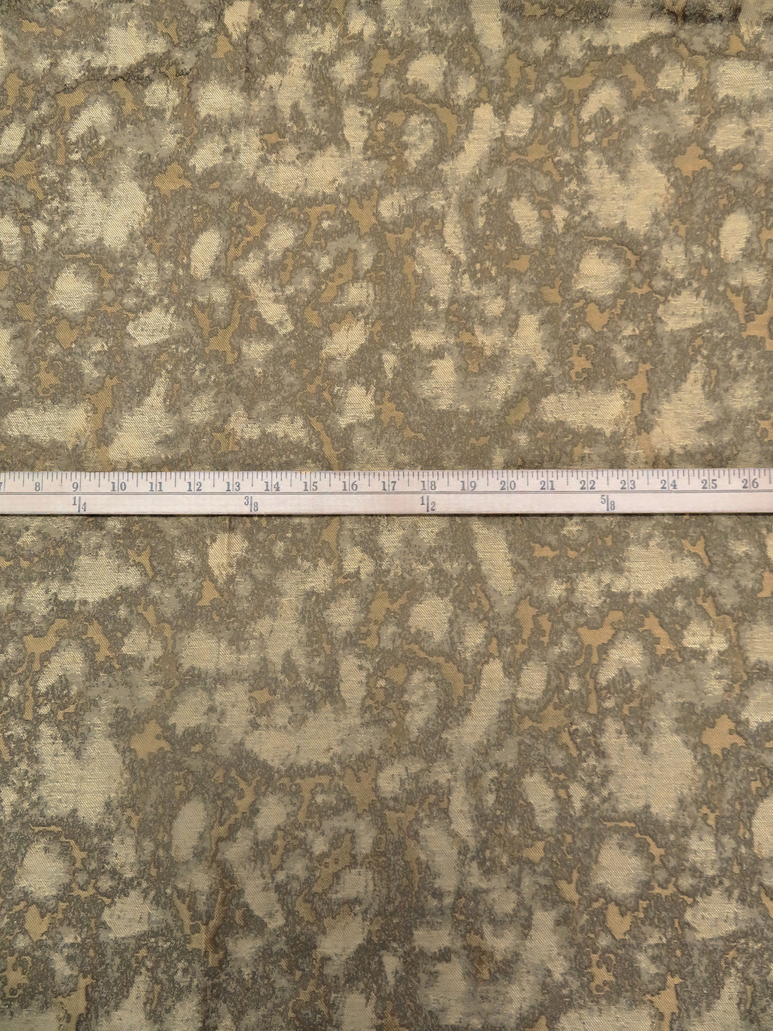 Sand/Pale Gold/Iwai Brown Polyester/Lurex Grunge Weave Jacquard - Imported From Italy - 56W
