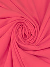 Fiery Rose Pink Polyester/Lycra Stretch Crepe - Famous Dress Designer - 58W