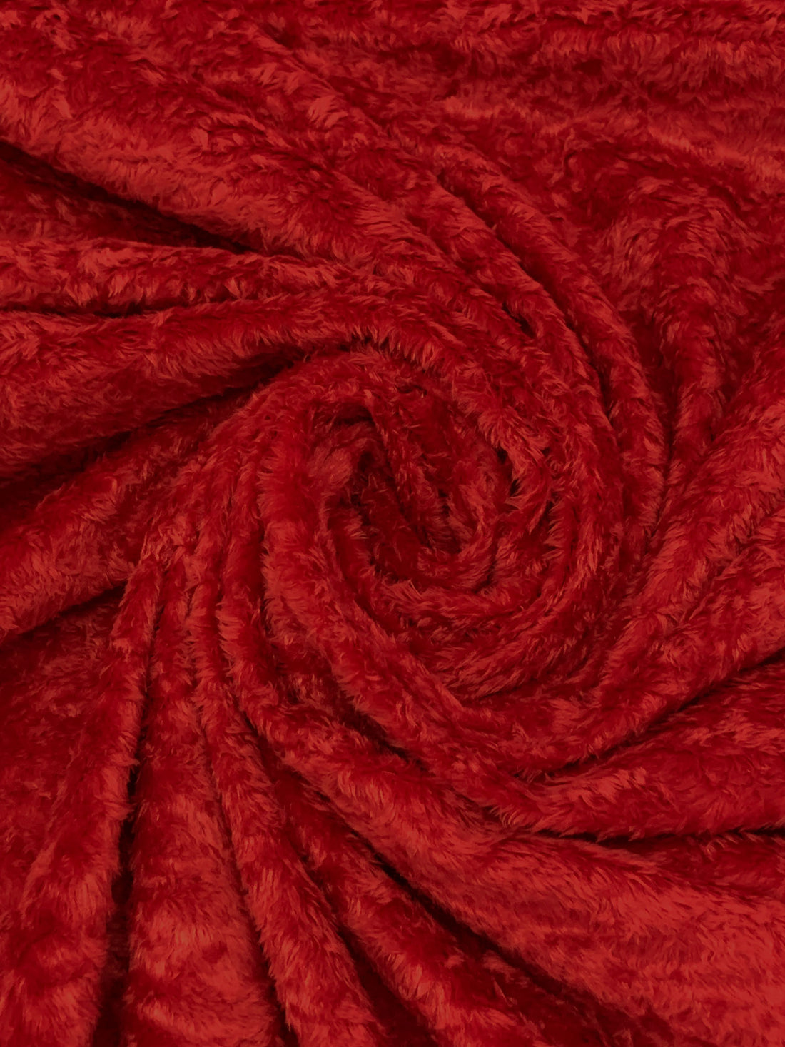 Inferno Red 100% Polyester Velboa Faux Fur 61W