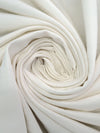 Alabaster Cotton/Lycra Faint Horizontal Stripe Weave French Terry Knit 57W