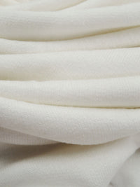 Alabaster Cotton/Lycra Faint Horizontal Stripe Weave French Terry Knit 57W