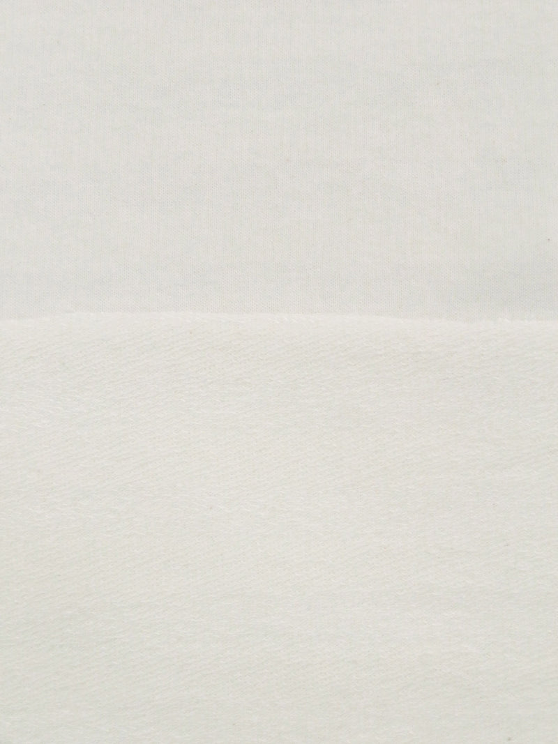 Alabaster Cotton/Lycra Faint Horizontal Stripe Weave French Terry Knit 57W