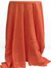 Bright Sunrise Orange 100% Cotton Novelty Weave Pointelle Rib Knit 34W