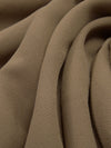 Pastel Brown 100% Polyester Crepe 58W