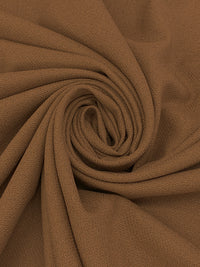 Coyote Brown 100% Wool Slightly Heathered Crepe Suiting 58W