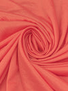 Coral Reef Pink Polyester/Lycra Crepe de Chine - Famous Dress Designer - 58W