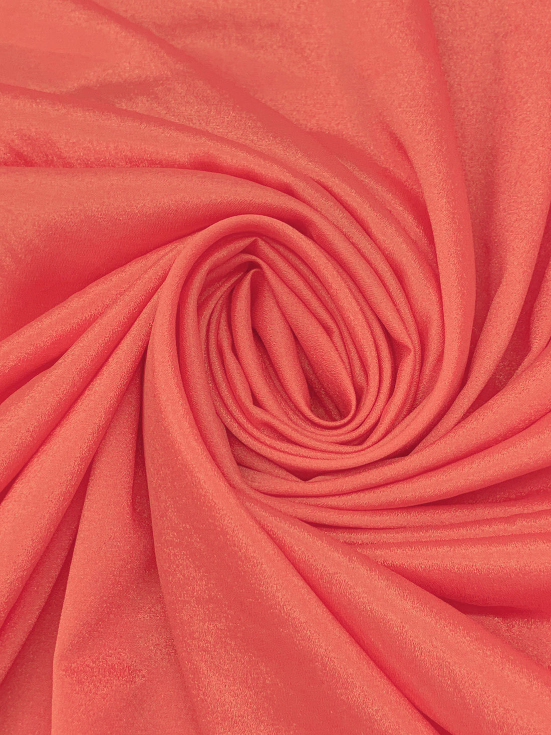 Coral Reef Pink Polyester/Lycra Crepe de Chine - Famous Dress Designer - 58W