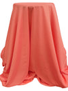 Coral Reef Pink Polyester/Lycra Crepe de Chine - Famous Dress Designer - 58W