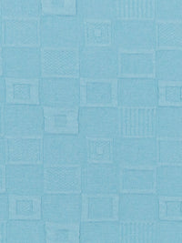 Baby Blue 100% Polyester Textured Tile Design Jacquard Double Knit 58W