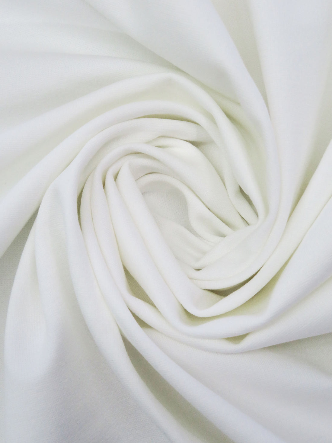 White Rayon/Nylon/Lycra Ponte Knit - NY Designer - 58W