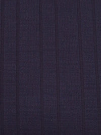 Dark Midnight Blue Polyester/Lycra Vertical Stripe Weave Pointelle Stripe Knit 72W