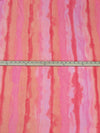 Cotton Candy/Bleeding Heart/Peach/Multi 100% Polyester Watercolor Vertical Stripe Print French Terry Knit 54W