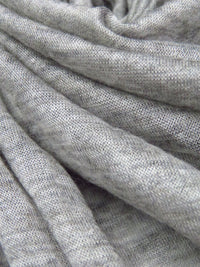 Medium Gray 100% Rayon Heathered Tissue Jersey Knit 50W