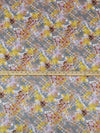 Steel Gray/Marigold/Latte/Multi 100% Cotton Splatter Print Voile 56W