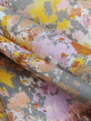 Steel Gray/Marigold/Latte/Multi 100% Cotton Splatter Print Voile 56W