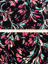 Black/Teal/Apricot/Multi Polyester/Lycra Abstract Brushstrokes Print ITY Knit - NY Designer - 58W