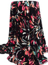 Black/Teal/Apricot/Multi Polyester/Lycra Abstract Brushstrokes Print ITY Knit - NY Designer - 58W