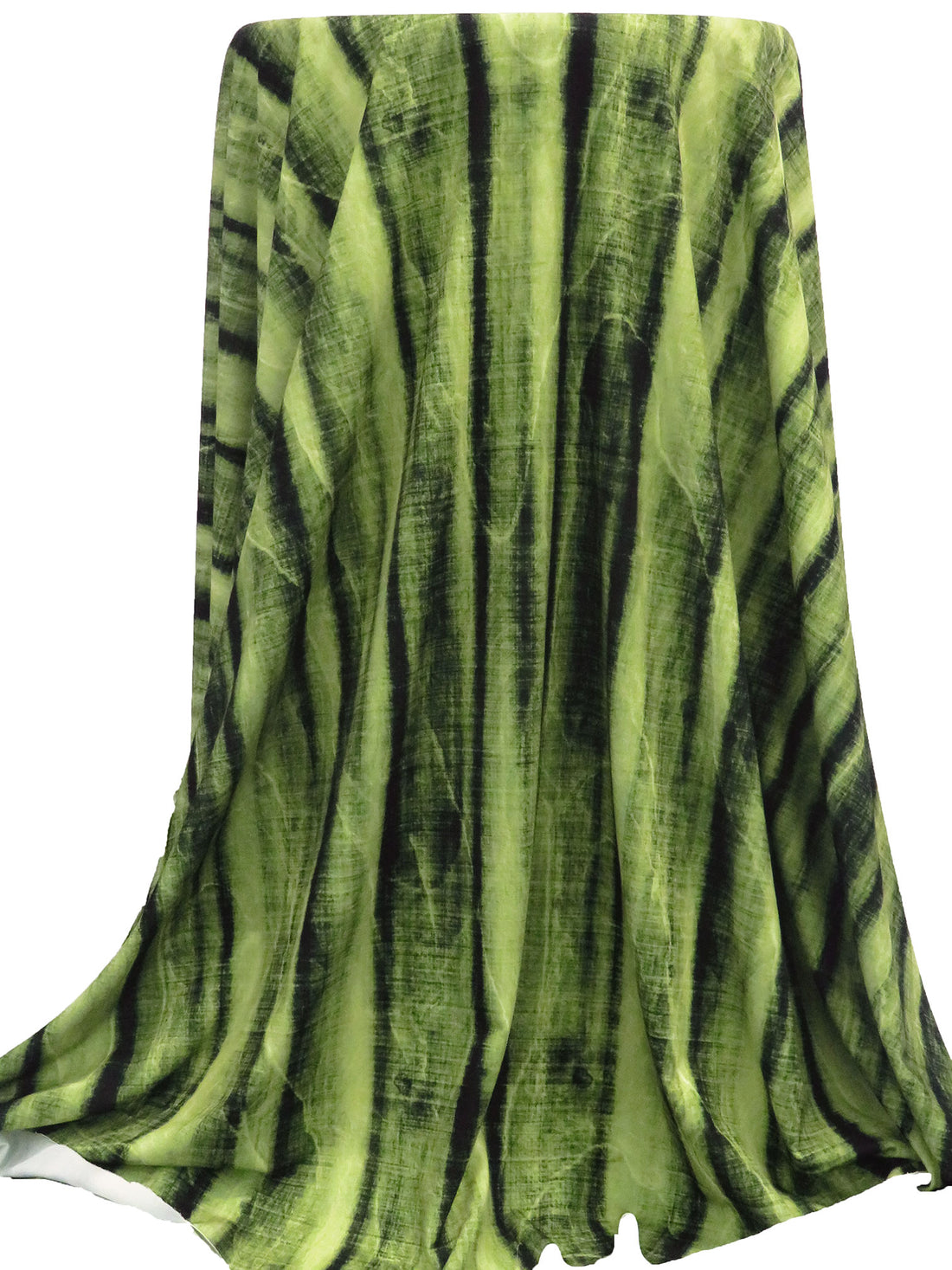Dark Green/Pomelo/Black/Multi Polyester/Lycra Abstract Vertical Stripe Print ITY Knit - NY Designer - 58W