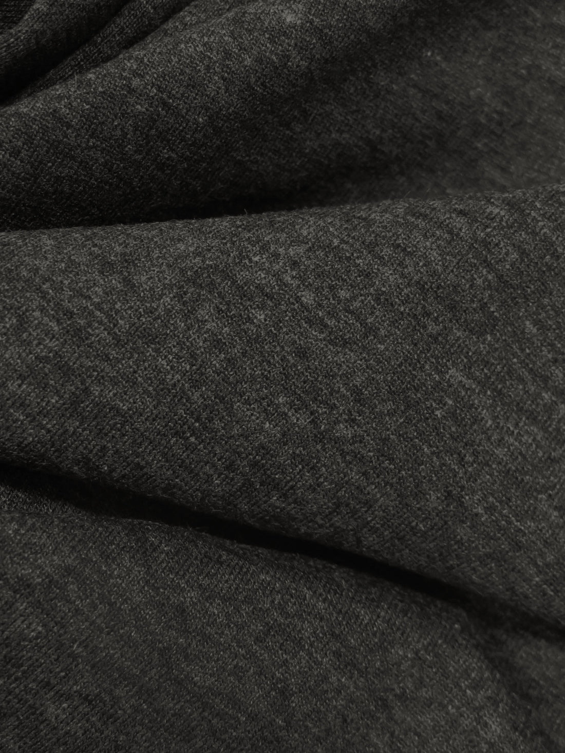 Dark Charcoal Gray Rayon/Lycra Jersey Knit 61W