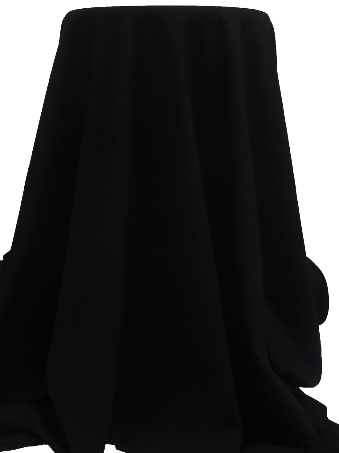 Pitch Black Rayon/Polyester/Lycra Rib Knit - NY Designer - 62W