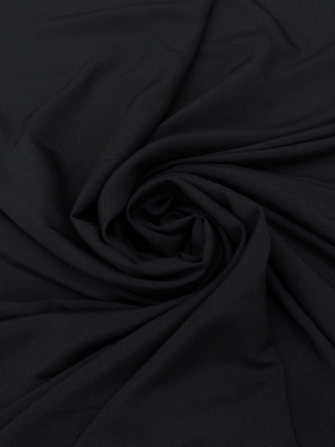 Black 100% Polyester Crepe de Chine 56W