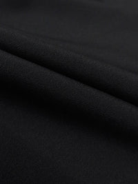 Black 100% Polyester Crepe de Chine 56W