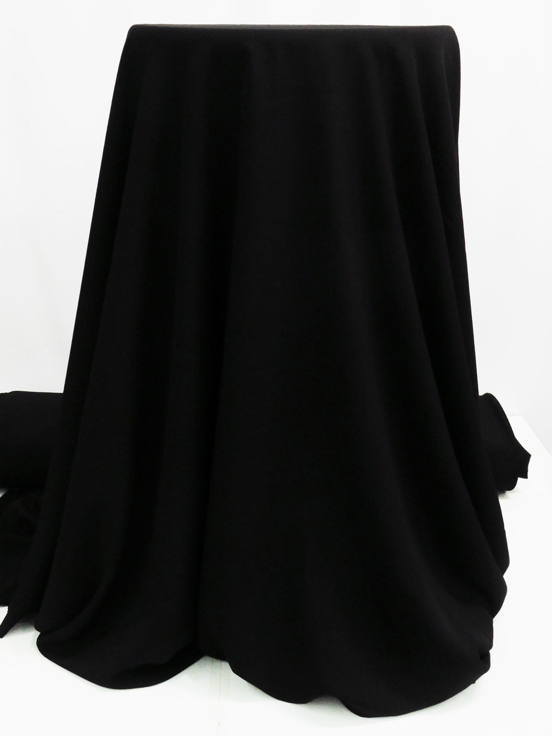 Black 100% Polyester Crepe de Chine 56W