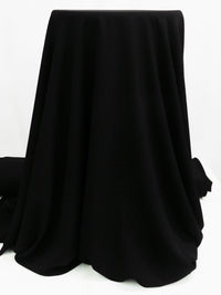 Black 100% Polyester Crepe de Chine 56W