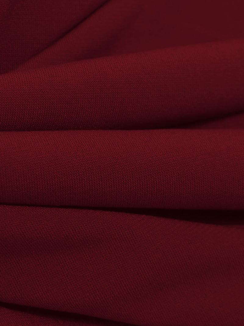 Dusty Rosewood Red Polyester/Lycra ITY Knit - NY Designer - 58W