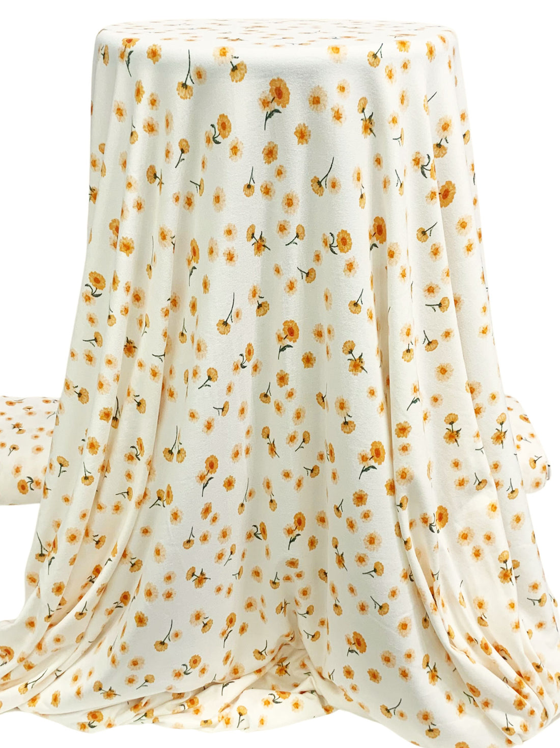 Alabaster/Harvest Gold/Multi Polyester/Lycra Floral Print Double Brushed Knit 59W