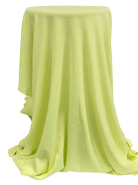 Bright Celery Green 100% Cotton Thermal Knit 36W