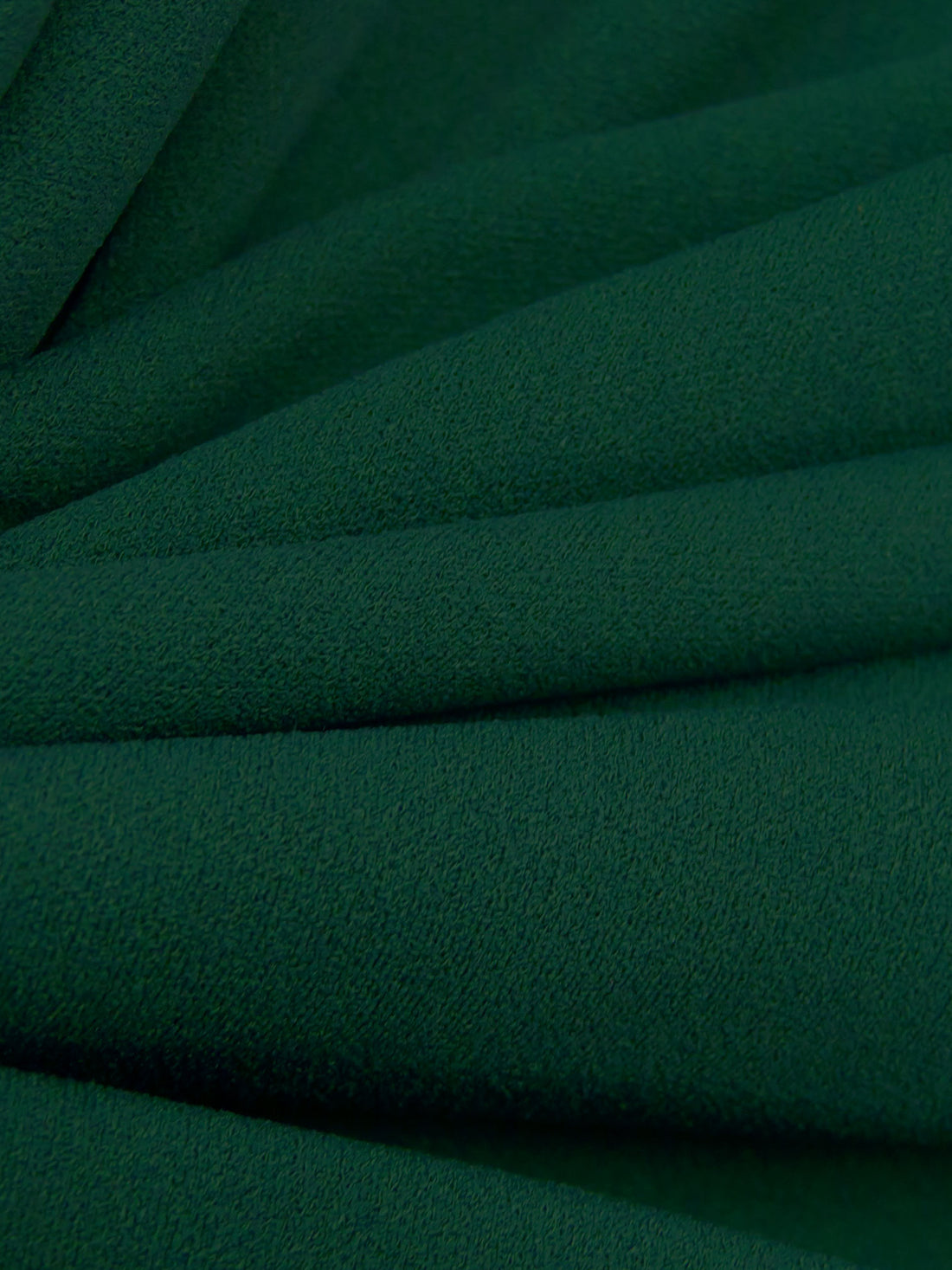 Dark Brunswick Green Polyester/Lycra Crepe Techno Knit - NY Designer - 58W