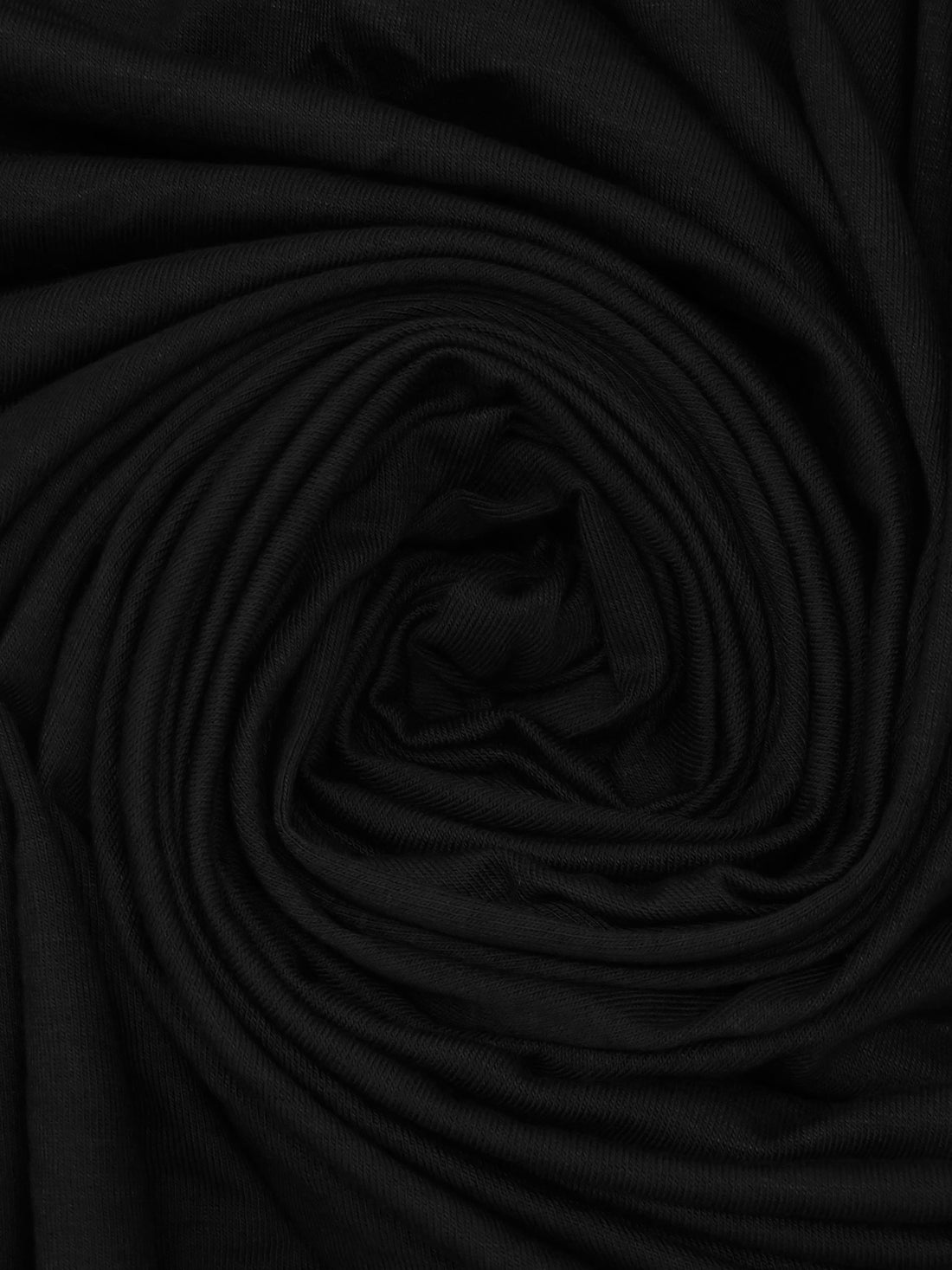 Black Rayon/Wool/Lycra Jersey Knit - NY Designer - 60W