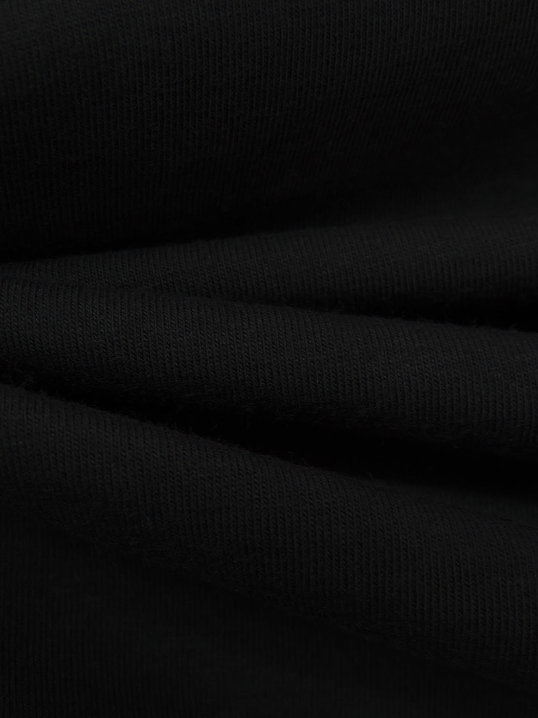 Pitch Black Cotton/Lycra Jersey Knit - NY Designer - 58W