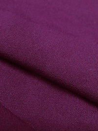 French Plum Polyester/Lycra ITY Knit - Famous Dress Designer - 54W