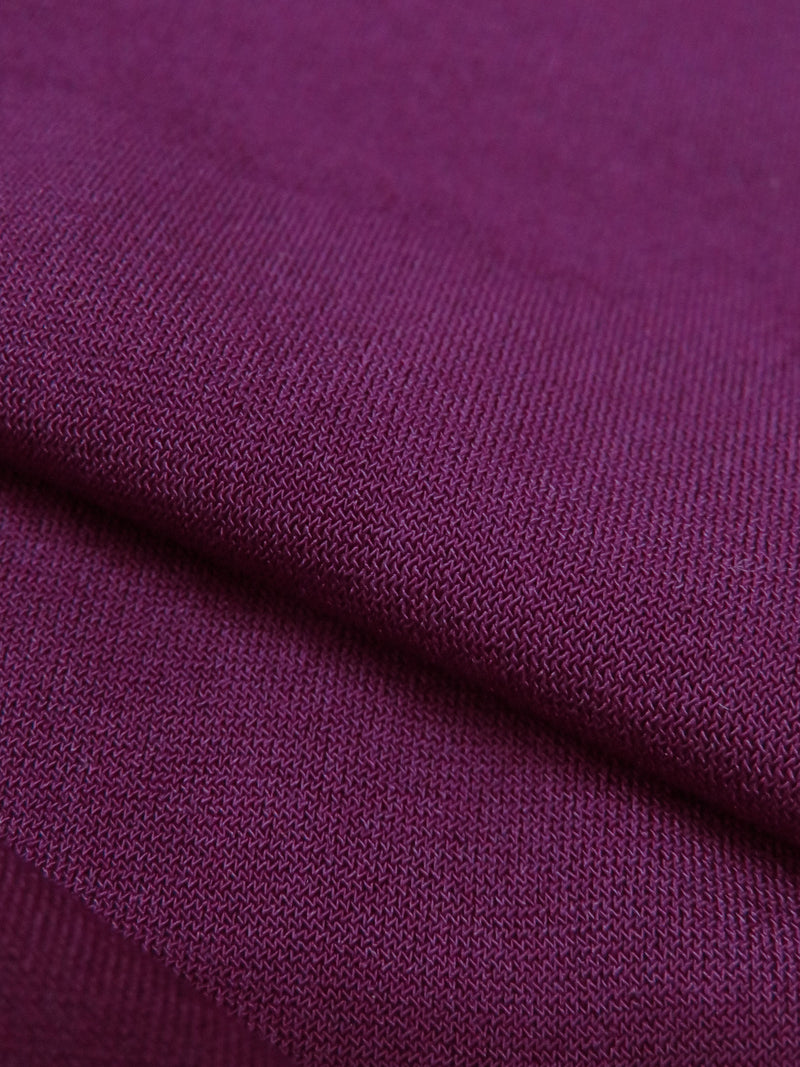 French Plum Polyester/Lycra ITY Knit - Famous Dress Designer - 54W