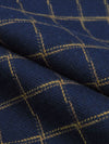 Space Blue/Goldenrod 100% Cotton Novelty Plaid Weave Flannel 58W