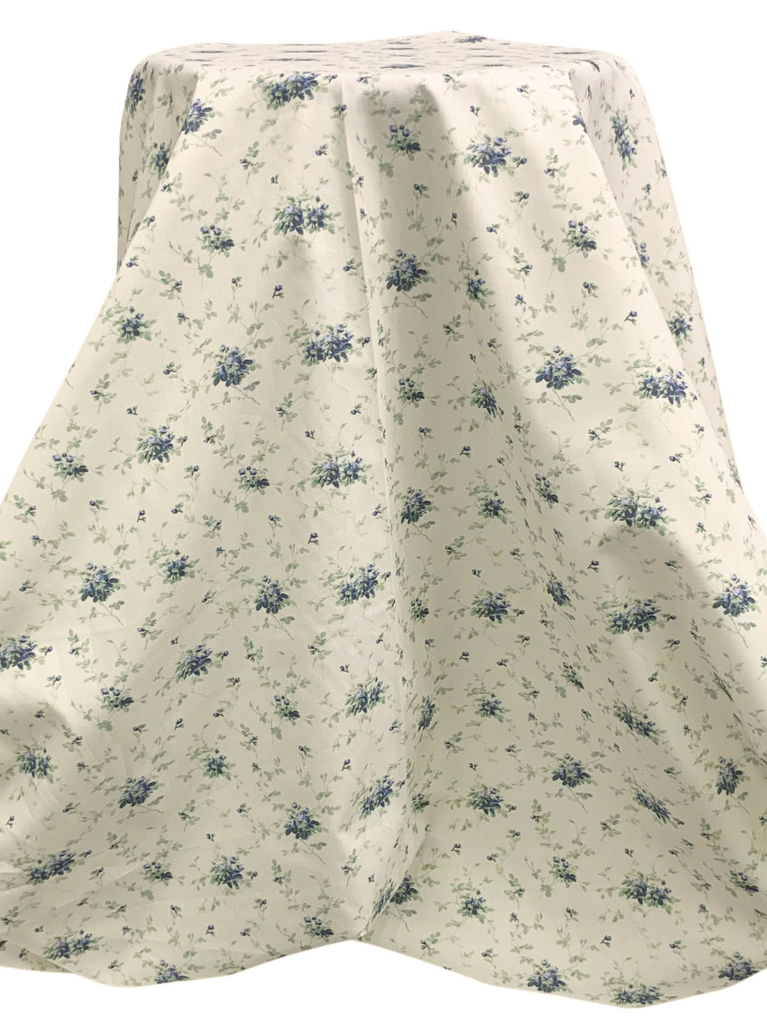 Antique Off-White/Independence Blue/Multi 100% Cotton Floral Print Shirt Weight Woven 59W