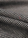 Cement Gray/Black/Multi Wool/Polyester Micro Houndstooth Weave Flannel Suiting 62W