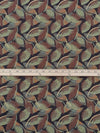 Avocado/Muted Goldenrod/Chocolate Brown/Multi 100% Polyester Novelty Leaves Design Tapestry Upholstery Fabric 58W