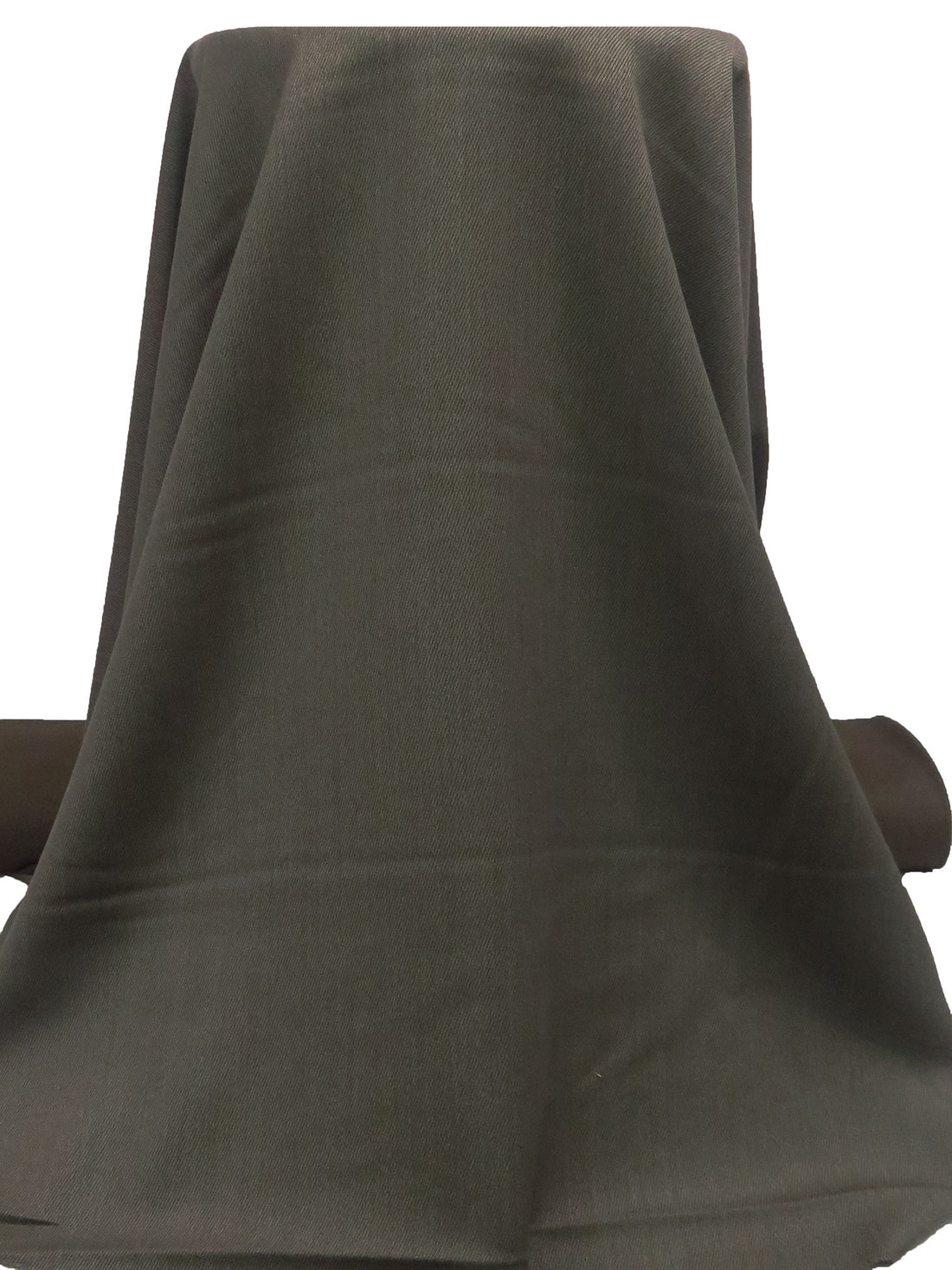 Pebble Gray/Dark Bistre 100% Worsted Wool Heathered Twill Suiting 60W