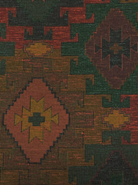 Dark Goldenrod/Chestnut/Multi Polyester/Cotton Southwestern Design Tapestry Upholstery Fabric 56W