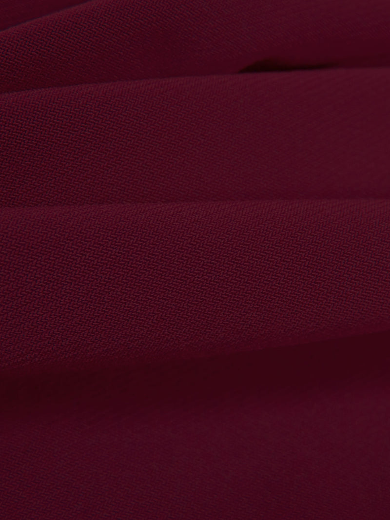 Very Dark Scarlet Polyester/Lycra ITY Knit - NY Designer - 58W