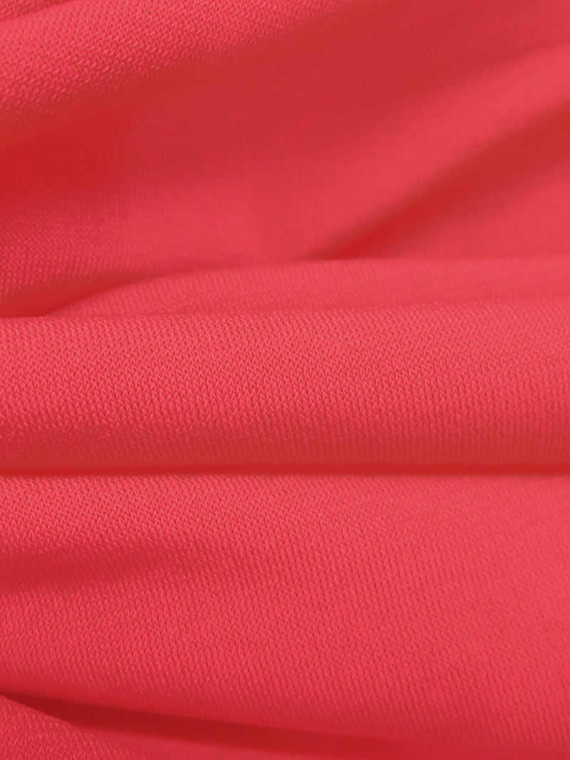 Deep Carmine Pink Polyester/Lycra ITY Knit - NY Designer - 57W