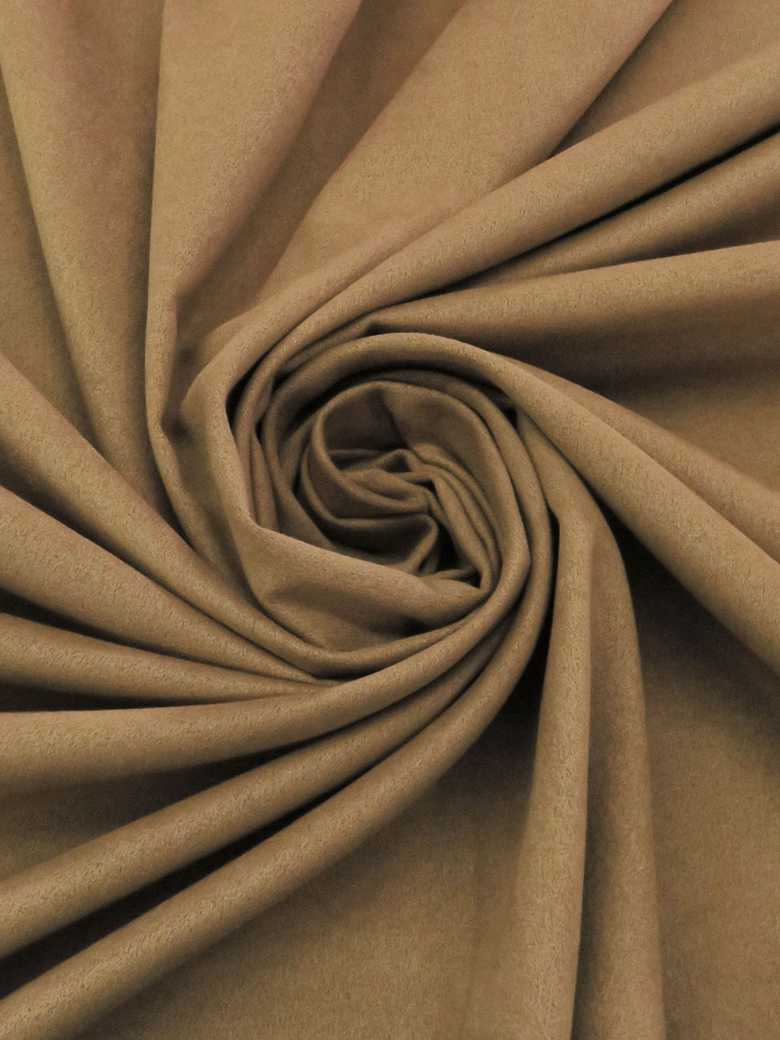 Camel Brown 100% Polyester Suede Suiting 54W